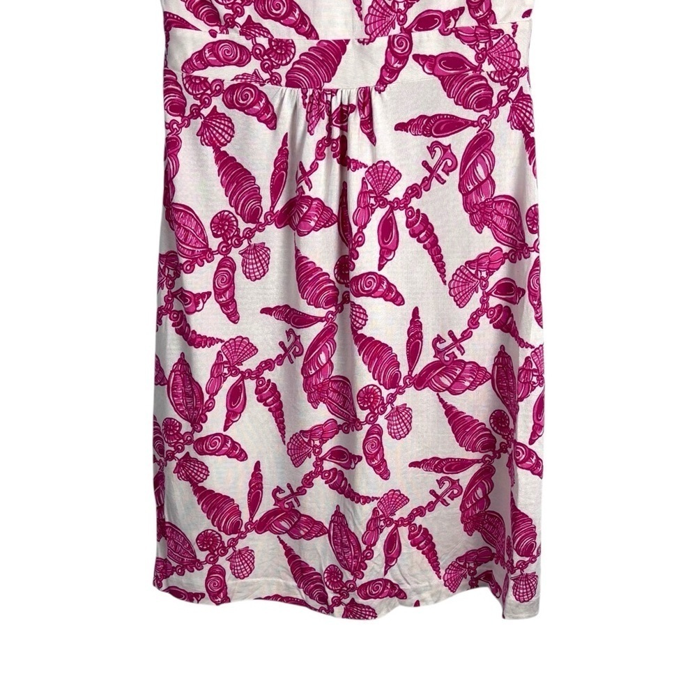 LILLY PULITZER PATTY FALLIN IN LOVE A LITTLE SEASHELL V NECK SLEEVELESS DRESS - Picture 7 of 12